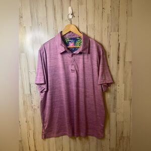 Men’s Birdie Bound Purple Polo Shirt Size XXL